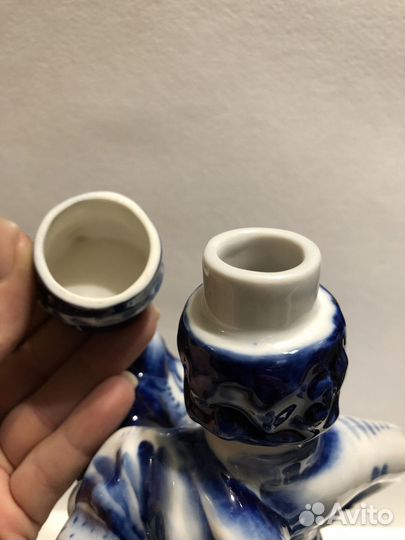 Штоф Гусар на коне. Гжель