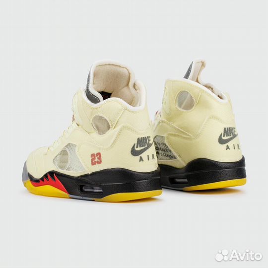 Кроссовки Air Jordan 5 x Off-White Sail