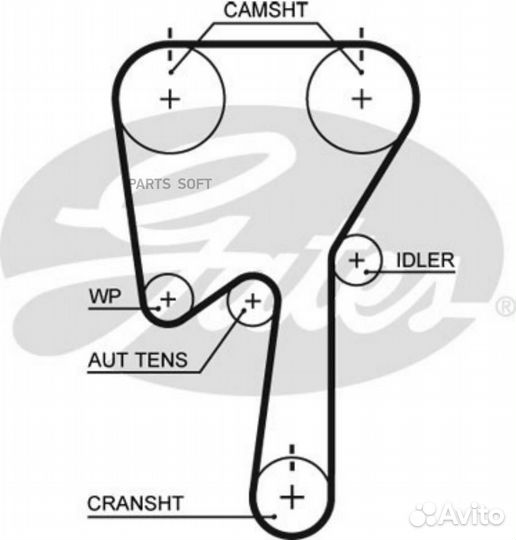 Gates 5509XS Ремень грм
