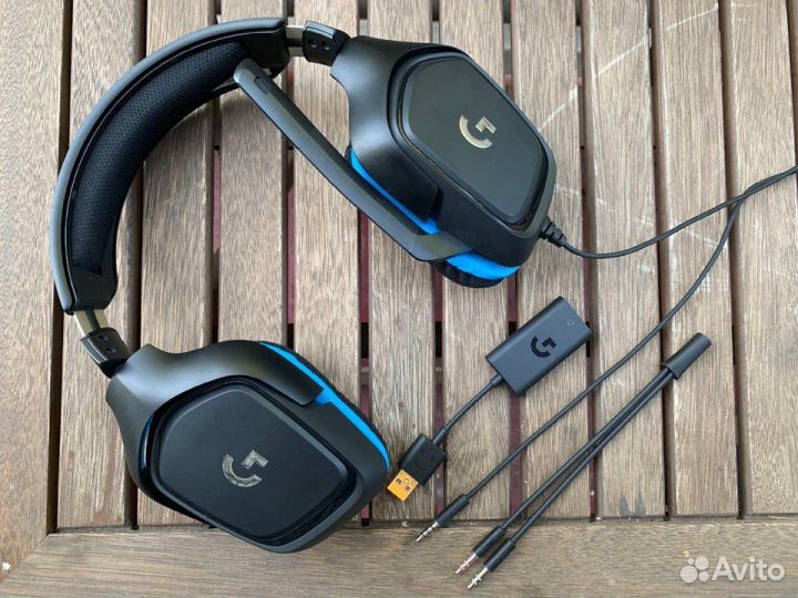 Игровые наушники Logitech g432 полноразмерные