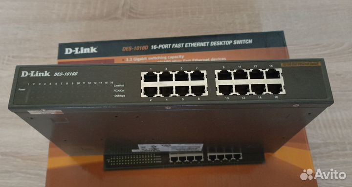 Коммутатор D link DES-1016D