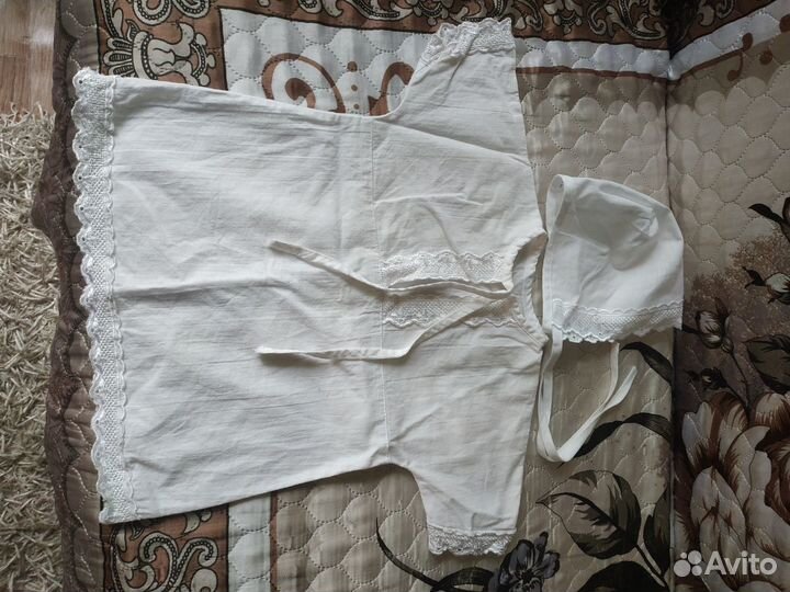 Набор для крещения+конверт на выписку летний