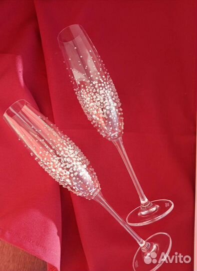 Свадебные бокалы новые