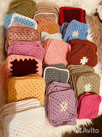 Бабушкин квадрат для рукоделия, салфетки