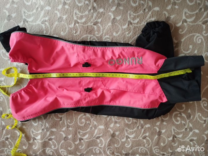 Дождевик для собаки девочки (38см по спинке)