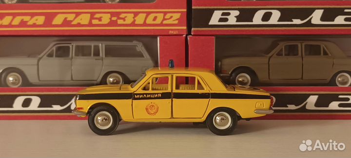 1/43 газ-24 А14 Милиция гаи СССР Капля Саратов