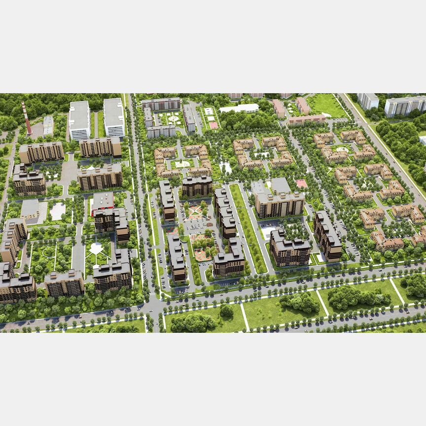 2-к. квартира, 63,1 м², 6/9 эт.