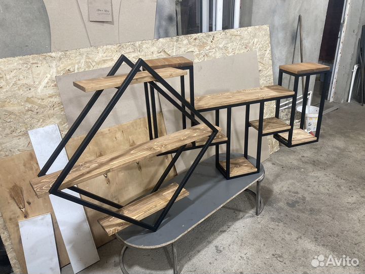 Полки в стиле лофт