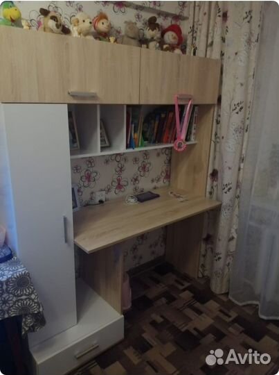 Стол новый пкс-1 Дуб Сонома/Белый глянец