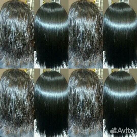 Кератиновое выпрямление,ботокс нано-пластика волос