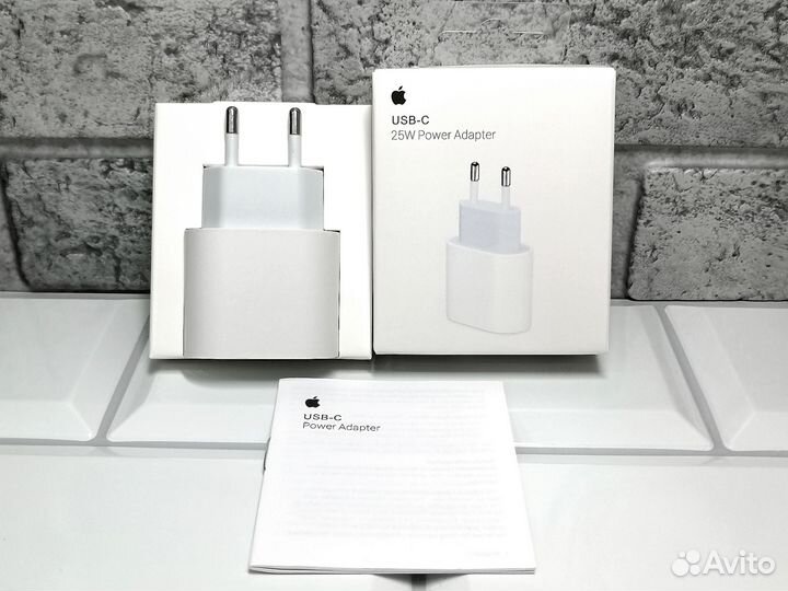 Блок быстрой зарядки Apple iPhone 25W (новый)