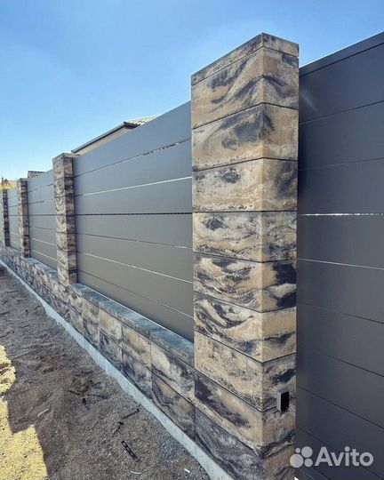 Блок заборный