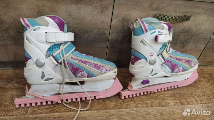 Коньки раздвижные 34 37