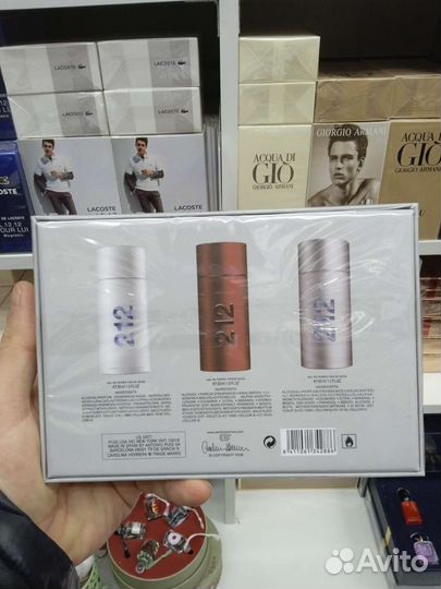 Набор 212 men Carolina Herrera,3*30ml