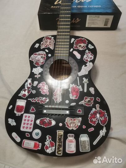 Акустическая гитара terris TF 3802A BK