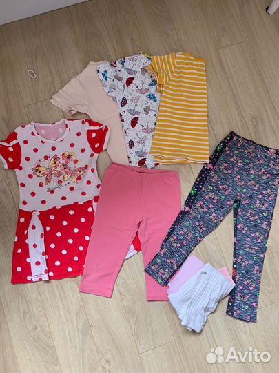 Пакет одежды на девочку 2-3-4 года, до р. 104