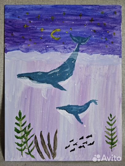 Картина акрилом на холсте