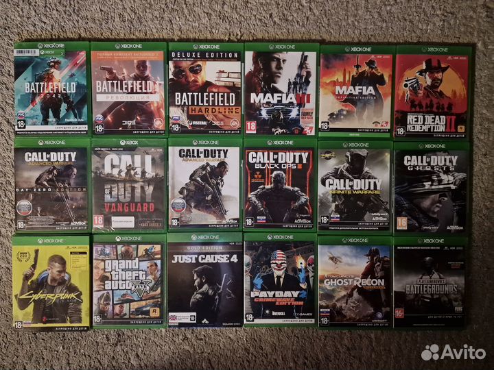 Диски на Xbox one,series x,игры в отличном сост