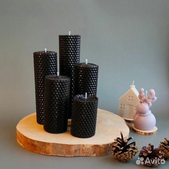 Свечи из вощины (подарочный набор)
