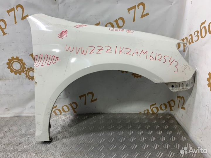 Крыло переднее правое Volkswagen Golf 5K1