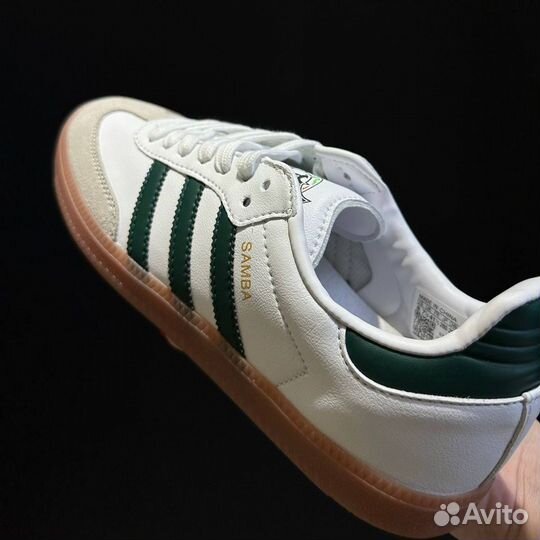 Adidas Samba White Green Vegan