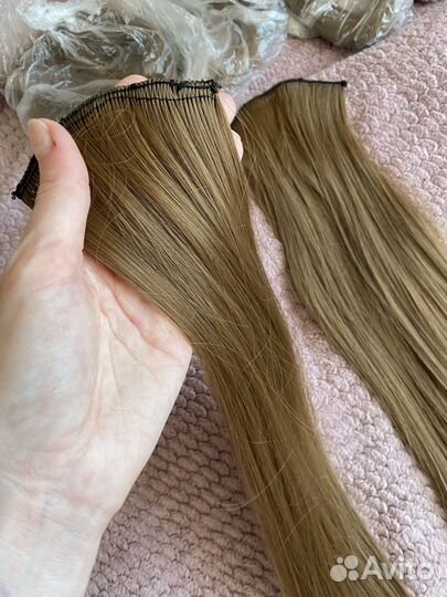 Накладные волосы на заколках