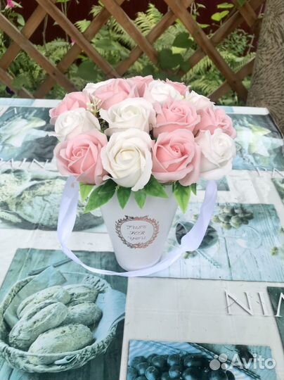 Букет из мыльных роз 15 шт