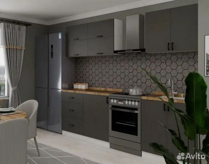 Кухня Оазис 2м (60+60+80см ) лдсп в 3х цветах