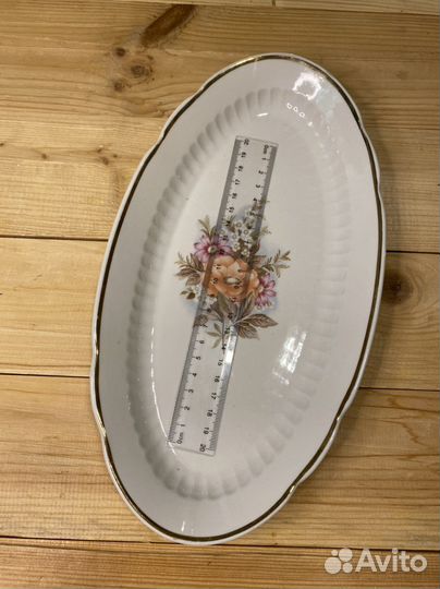 Селедочница блюдо фарфоровый завод Пролетарий
