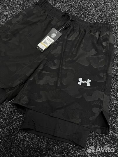 Шорты Under Armour камуфляж с лосинами