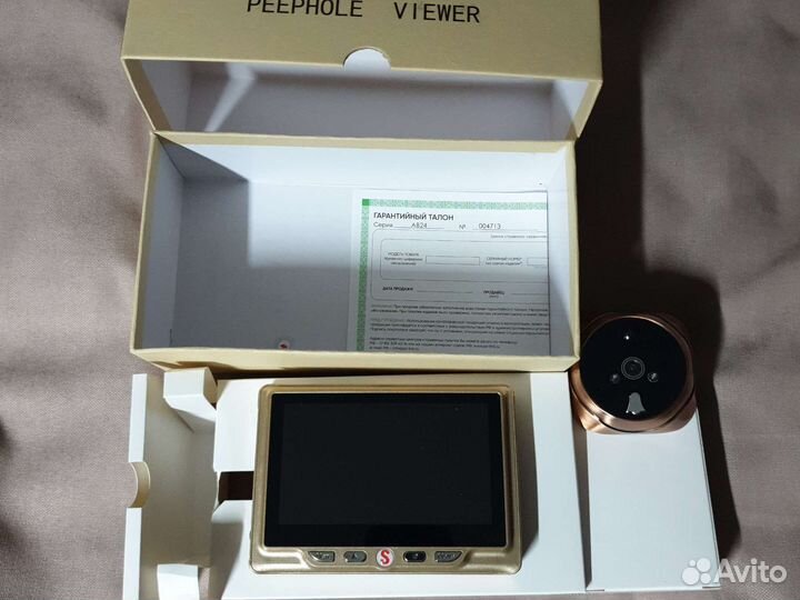 Дверной видеоглазок PS Link 4.3 Gold