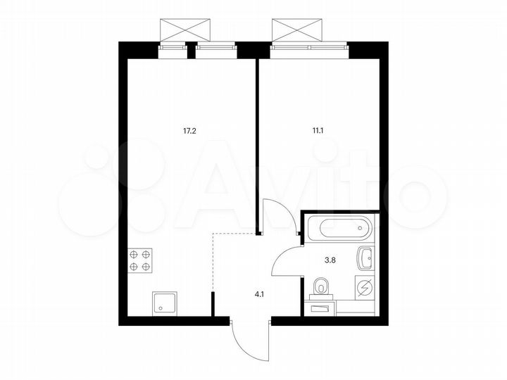 1-к. квартира, 36,2 м², 27/33 эт.