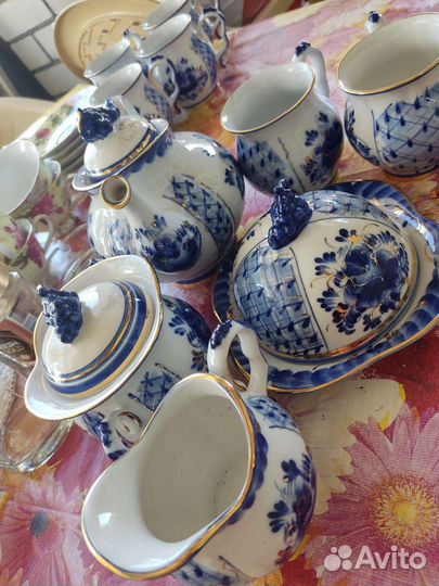 Чайный сервиз гжель