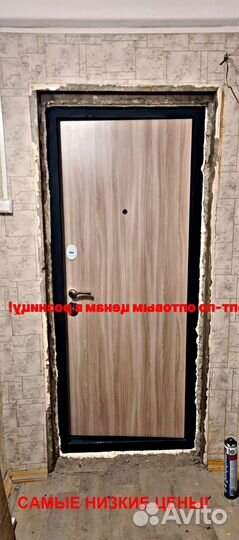 Толстая дверь входная с зеркалом с бесплатной уста