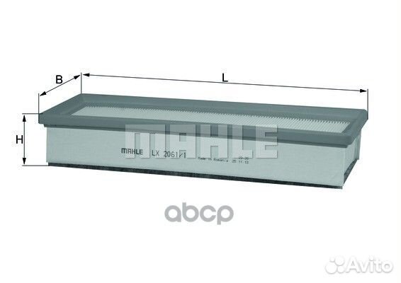 Фильтр воздушный lx2061/1 Mahle/Knecht