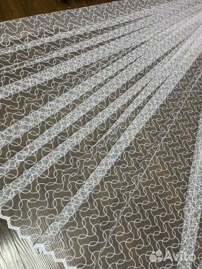 Тюль сетка на отрез и готовые