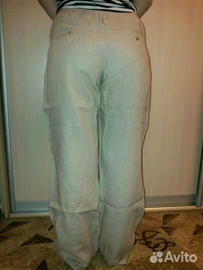 Брючки льнянные