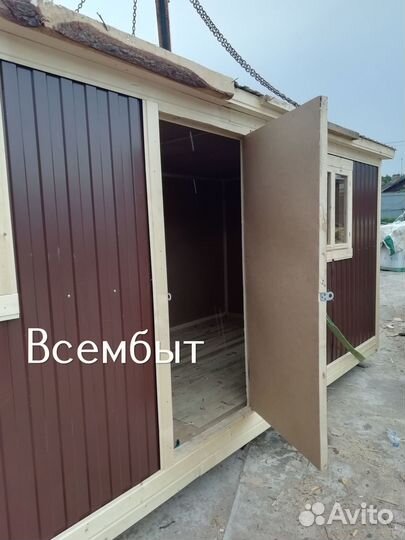 Строительная бытовка на участок в назначенное время