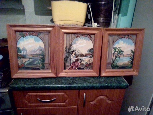 Триптих- гобелен и две картины