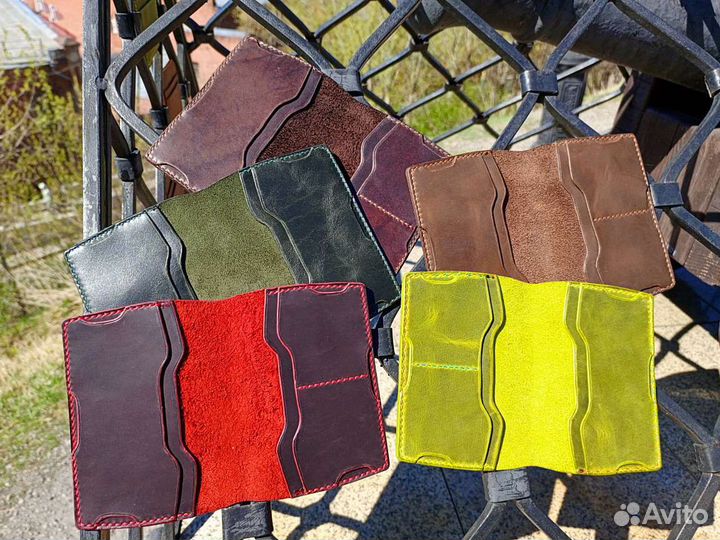 Обложка на паспорт из натуральной кожи р/р