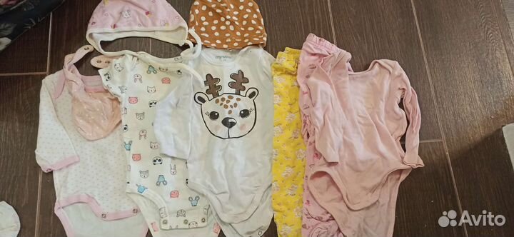 Одежда для девочки пакетом от 3мес до 1 года
