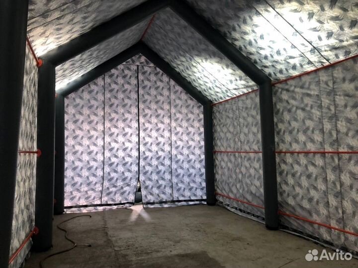 Армейская палатка. Надувная пневмокаркасная палатк