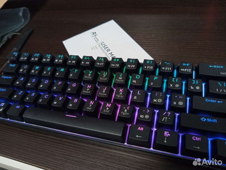 Механическая клавиатура RK61 60 RGB - BT/USB