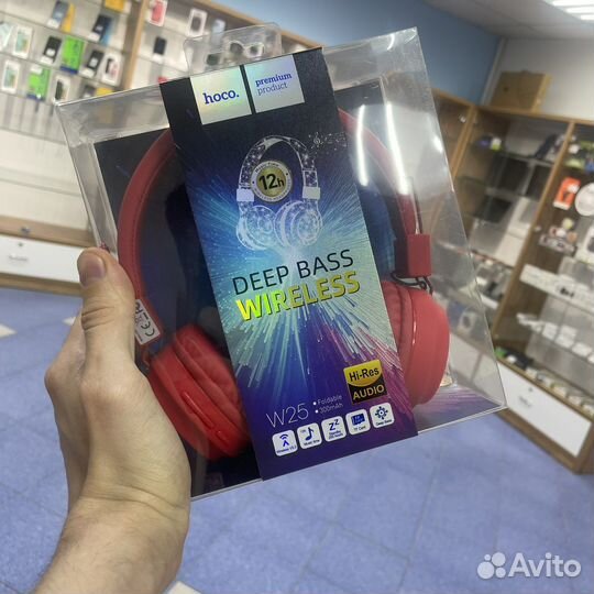 Беспроводные наушники с микрофоном hoco W25