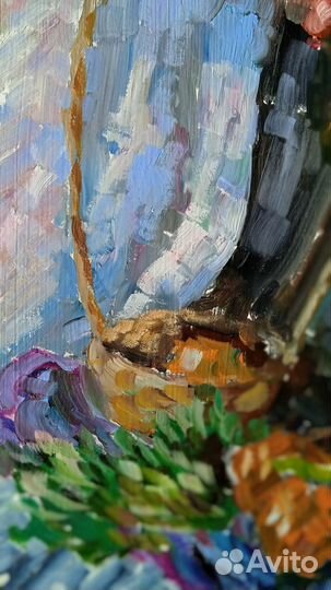 Картина маслом натюрморт пейзаж 30*40 см