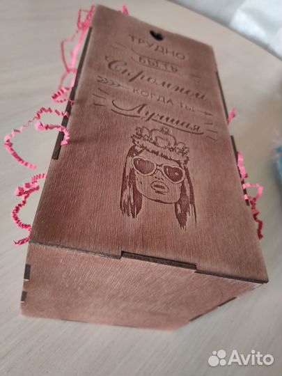 Коробка для Бокала + Бокал Перламутр