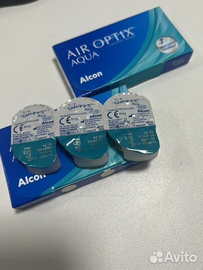 Контаутые линзы AIR optix aqua Alcon