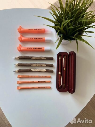 Ручки сувенирные подарочные брендированные Ecola