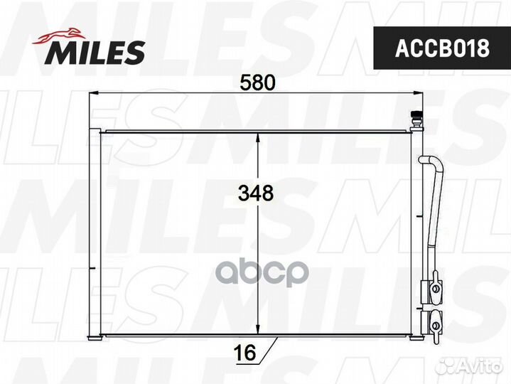 Конденсер ford fiesta / fusion 1.25-1.6 01- ACC