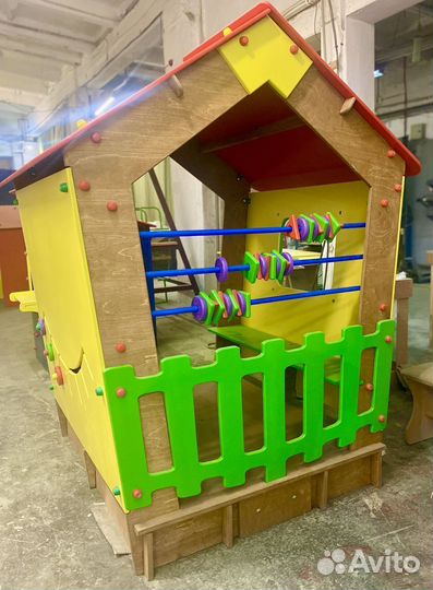 Домик-трапеция детский уличный игровой развивающий